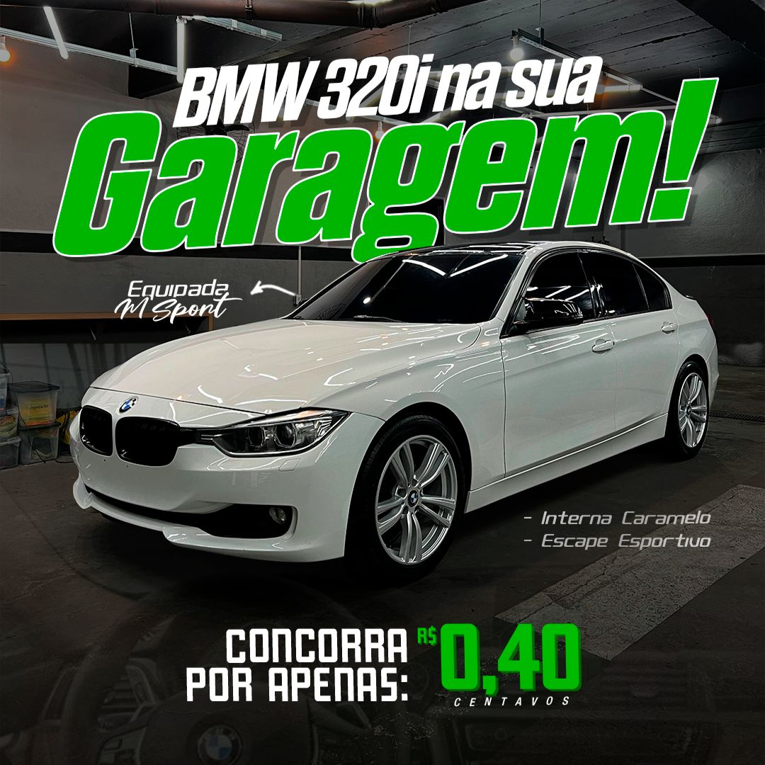 BMW 320I BRANCA + IPVA 2025 PAGO